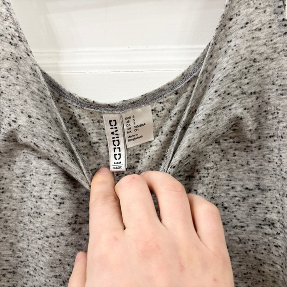 H&M Marled Gray Women's Tank Top - Sz Small - Picture 3 of 11